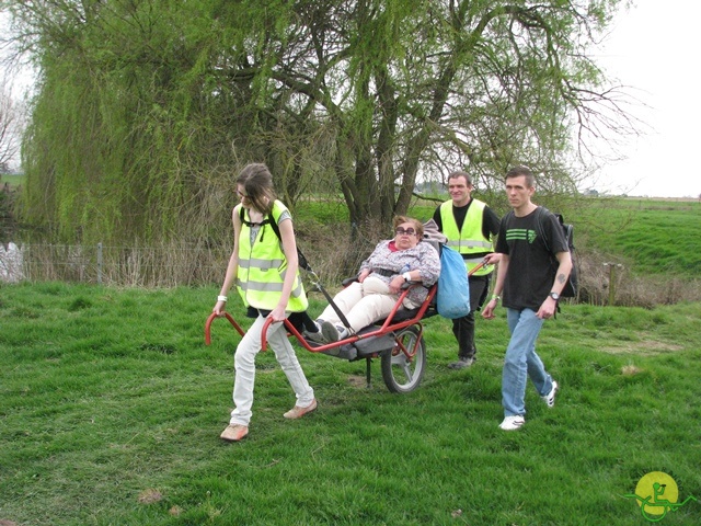 randonnée sportive avec joëlettes, Eghezée, 2014